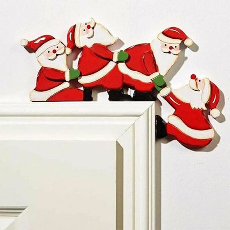 Sjove juledekorationer til dørkarmen