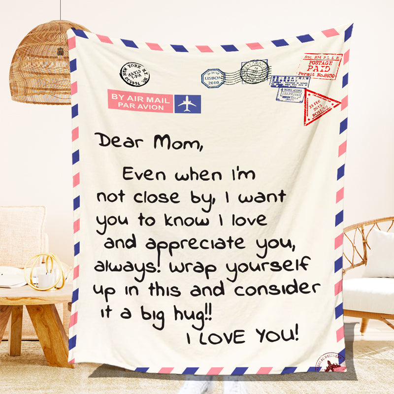 Til mor/far brevkuvert tæppe