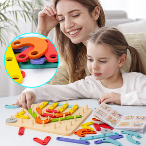 🌈💐Montessori kombinationspuslespil💐