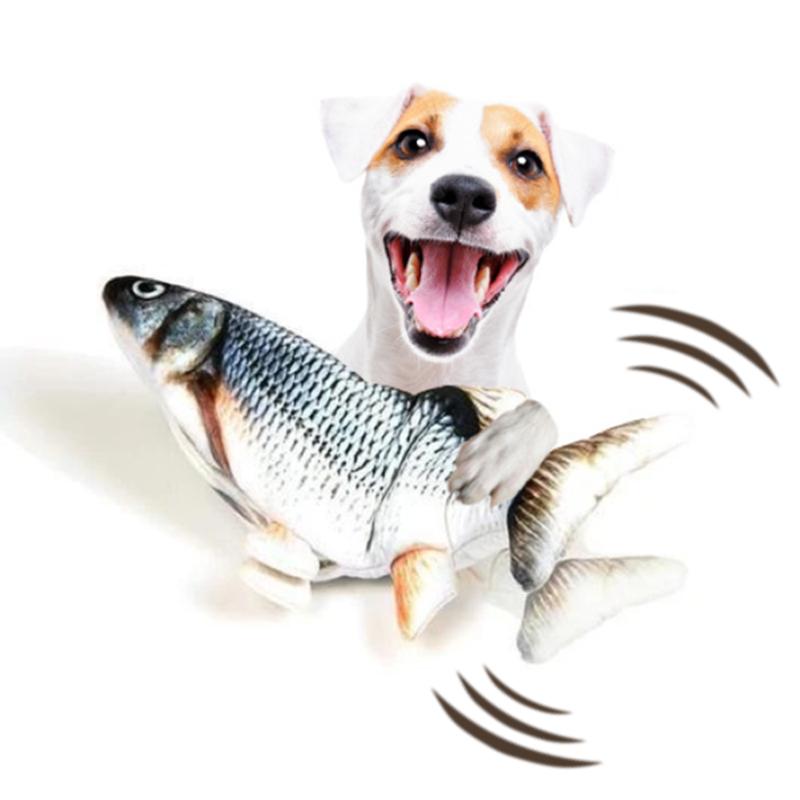 Plys Simulation USB-opladning Pet Fish Toy