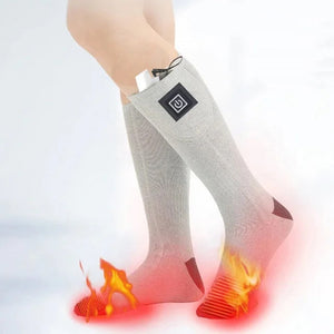 Opvarmede sokker med temperaturregulering
