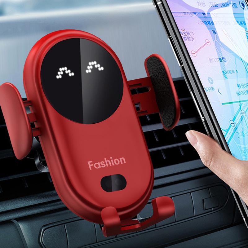 Smart trådløs autosensing bil telefonholder oplader