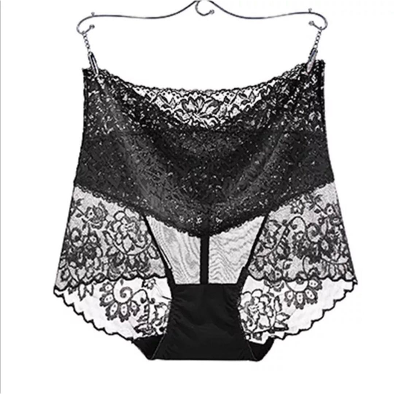 High-waisted lace panties