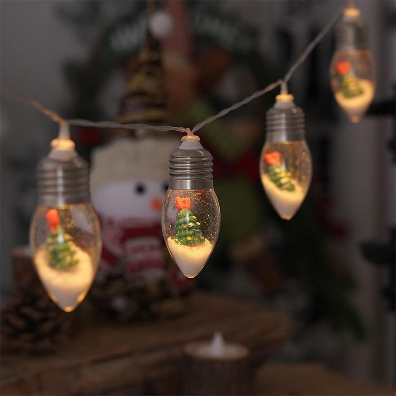 LED lyskæde med søde julemotiver