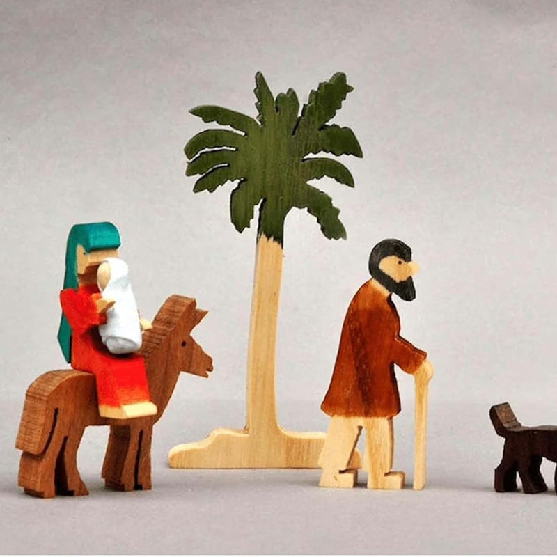 Julehistorien | Det unikke julekrybbesæt i træ