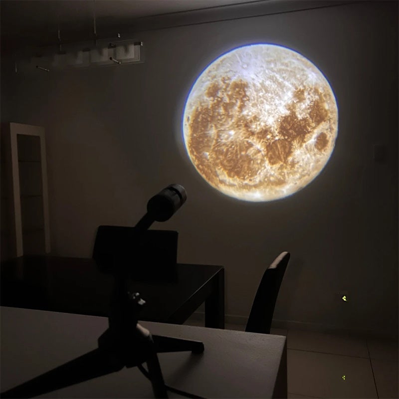 Månen Jorden Projektion LED-lampe