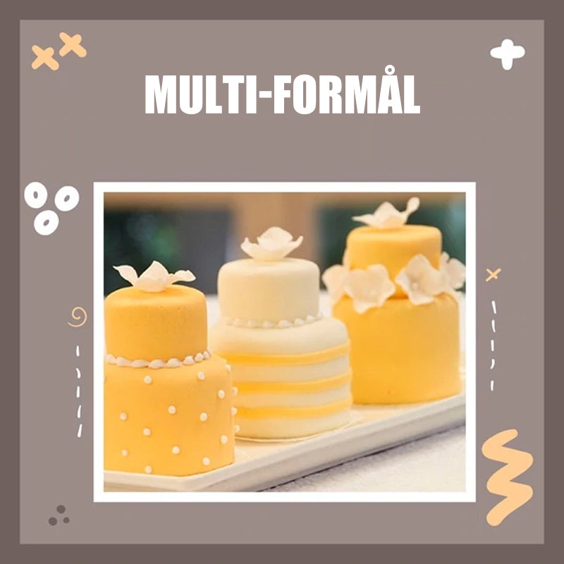 Mini flerlags kageform