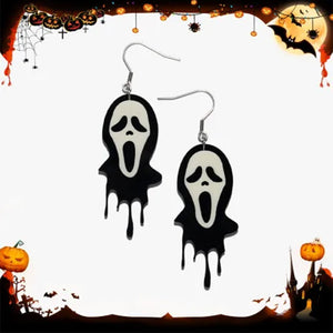 Halloween-øreringe "Spøgelset fra Scream"