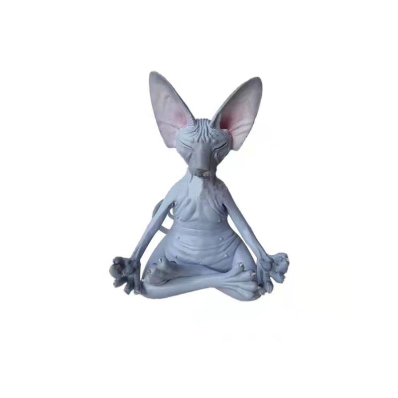 Sphynx kat yoga statue