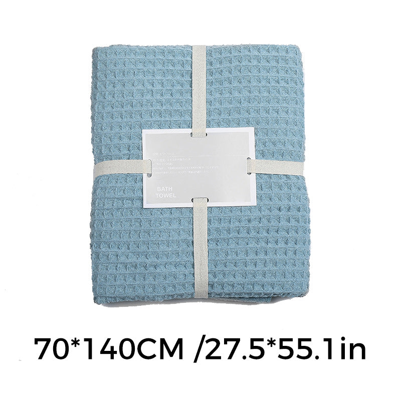 Superabsorberende ventilerende antibakterielt vaffelmønstret badehåndklæde