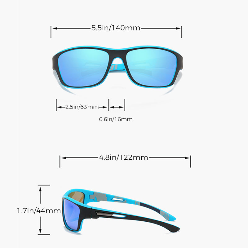 Polariserede sportssolbriller med anti-genskin