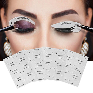 Quick eyeliner & eyeshadow stencil stickers