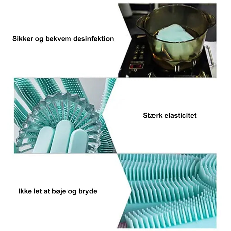 Magiske silikone vaskehandsker