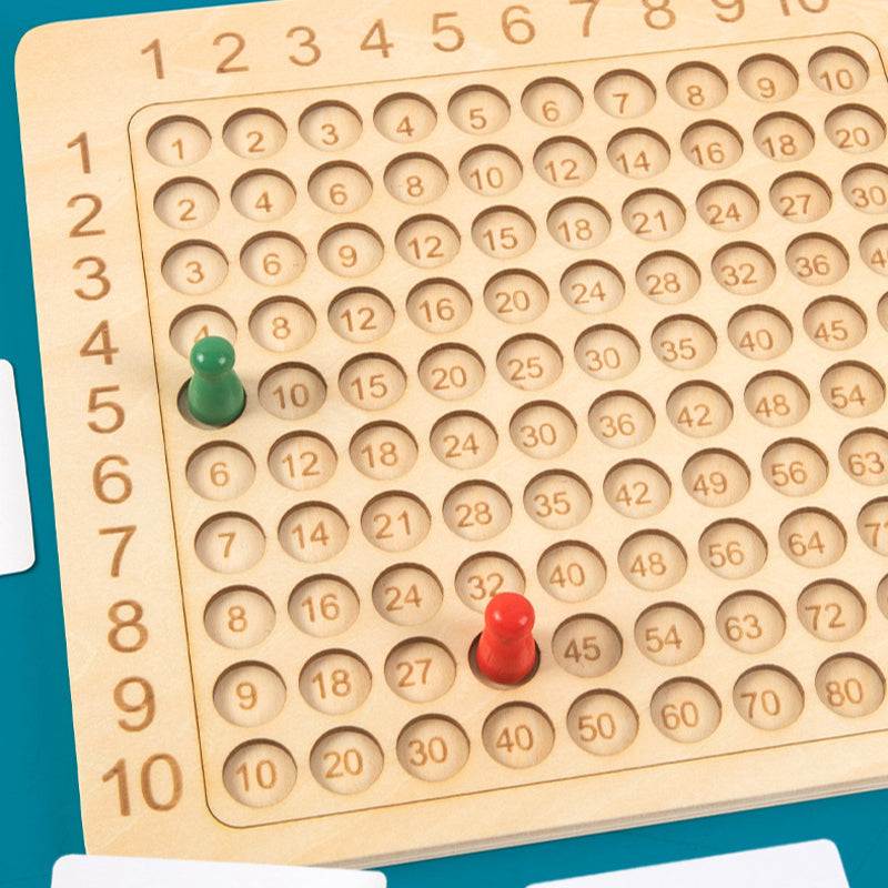Montessori Multiplikations-brætspil i træ