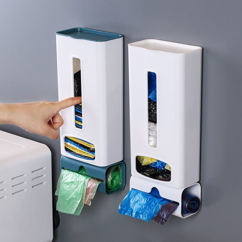 Vægmonteret opbevaringsboks til opbevaring af plastikposer til diverse artikler