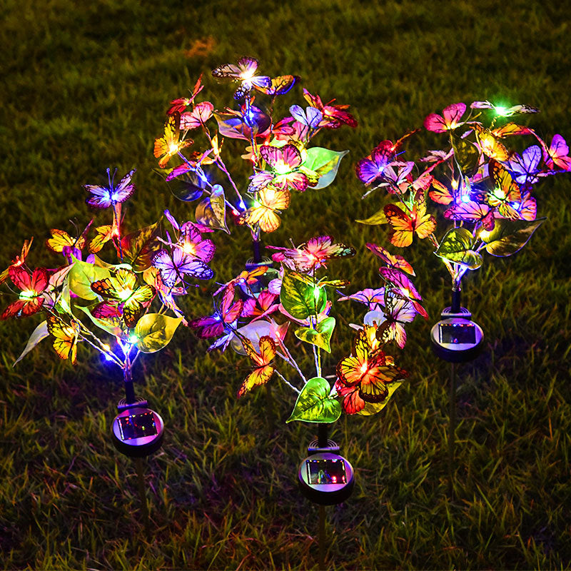 Solcelledrevne sommerfuglelamper