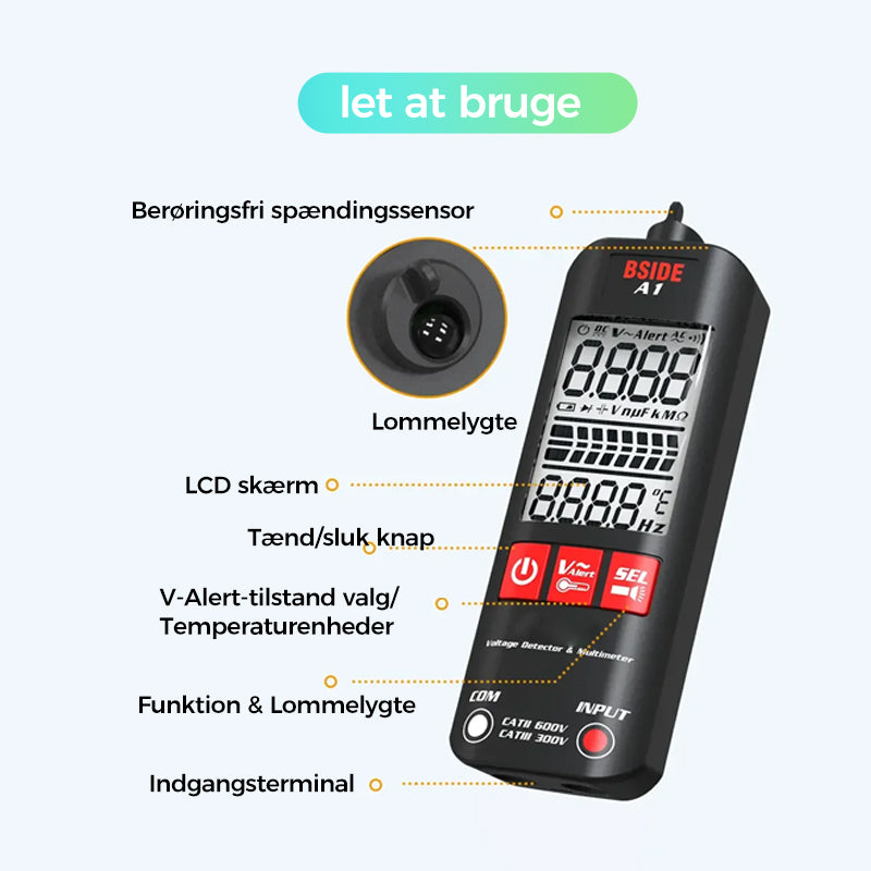 A1 Fully Automatic Anti-Burn Intelligent Digital Multimeter