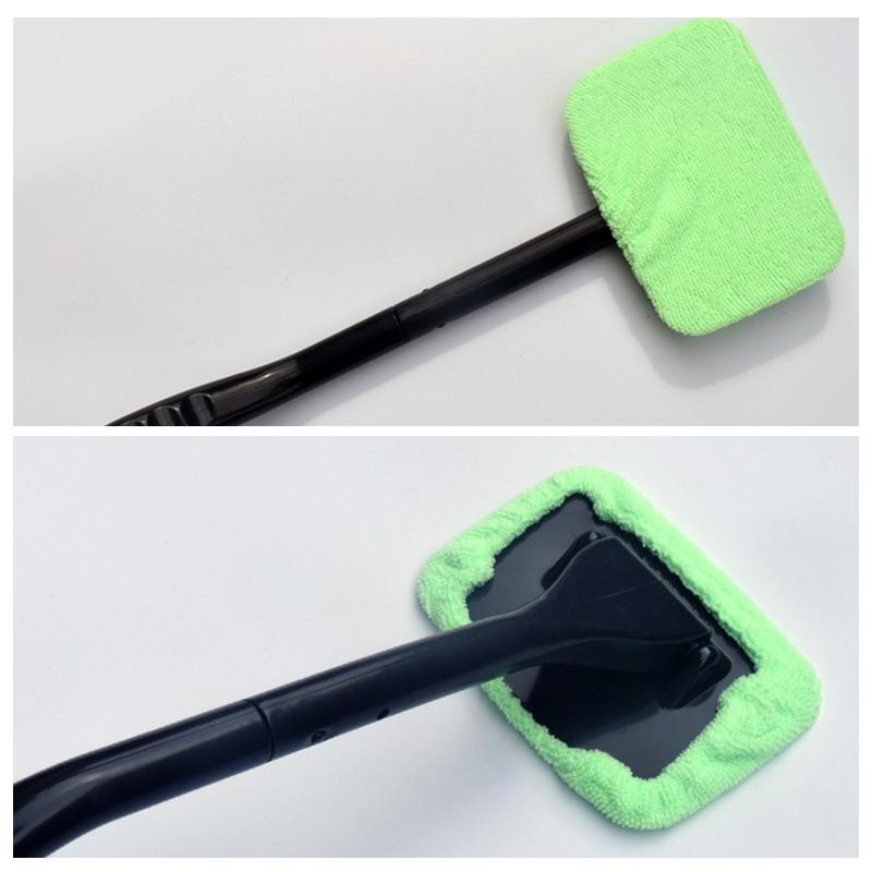 Microfiber Car Window Cleaner med 2 genanvendelige mikrofiberhætter