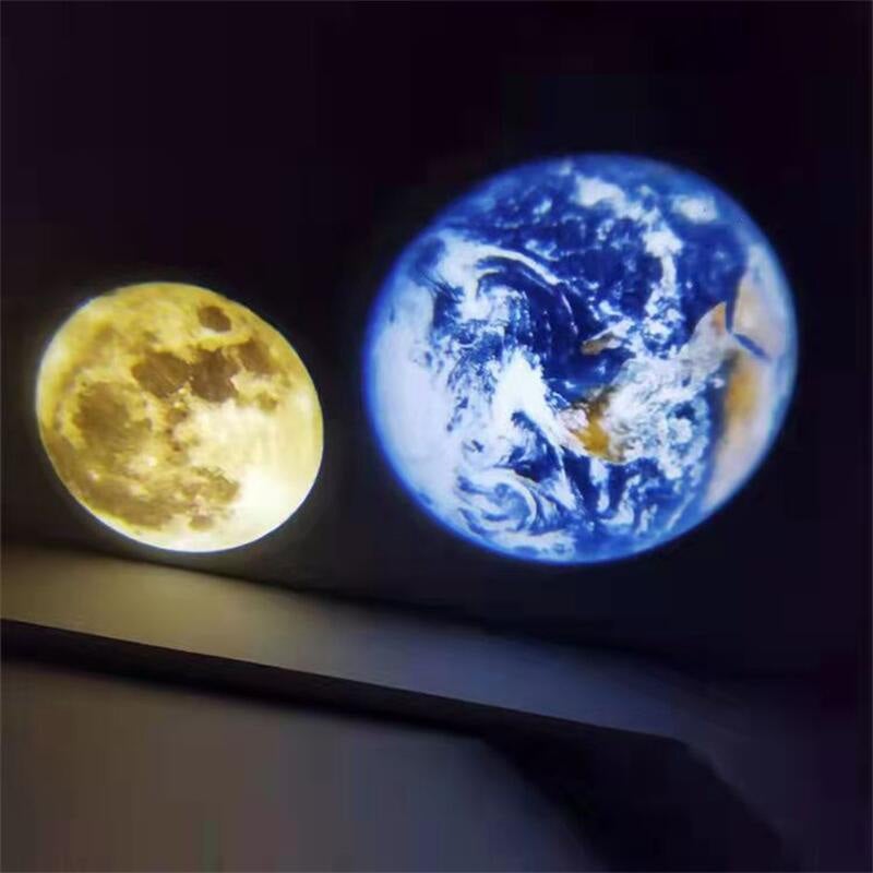 Månen Jorden Projektion LED-lampe