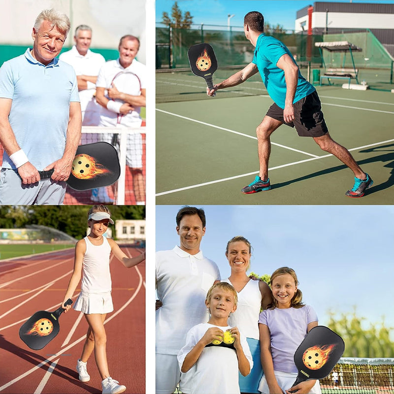 Nyt Pickleball padlesæt i glasfiber