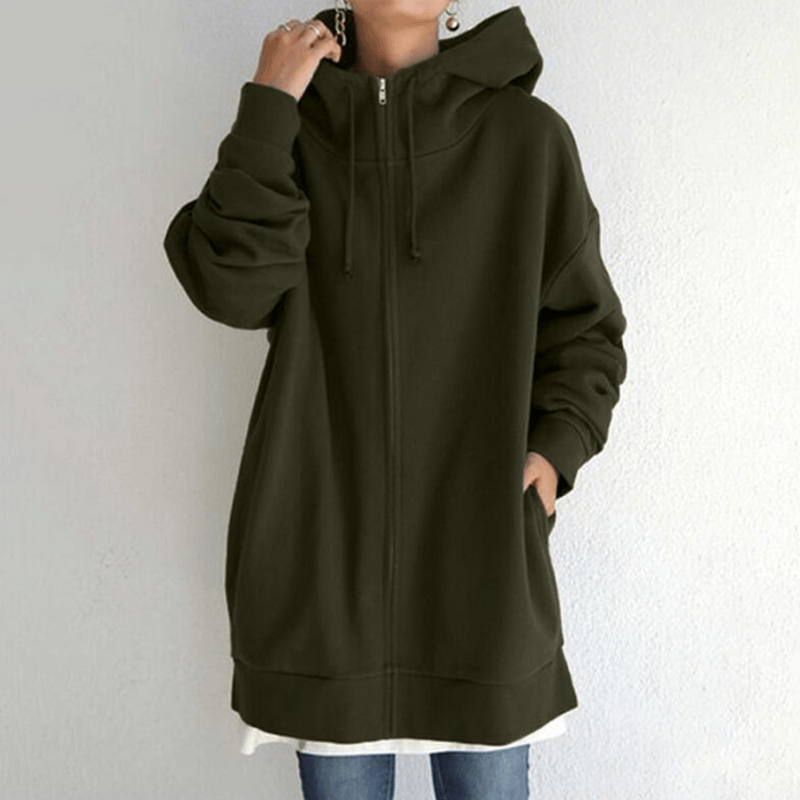 Lynlås Hooded Long Plus Fleece Sweatshirt