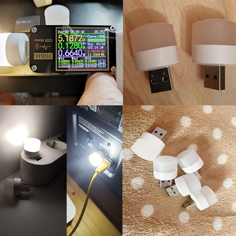 USB LED øjenbeskyttelse lille natlampe