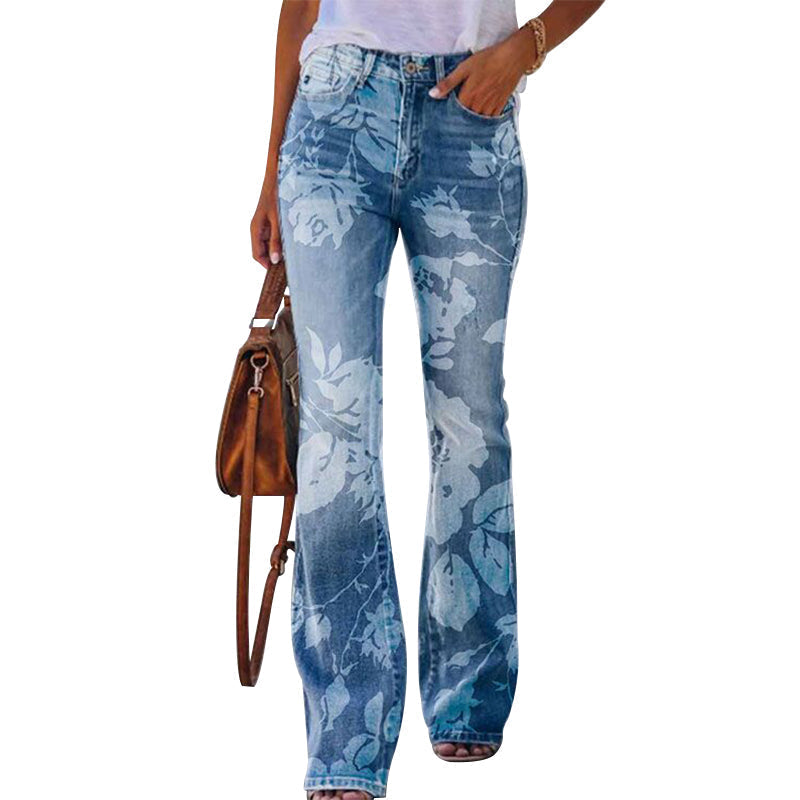 Flare jeans med 4 knapper