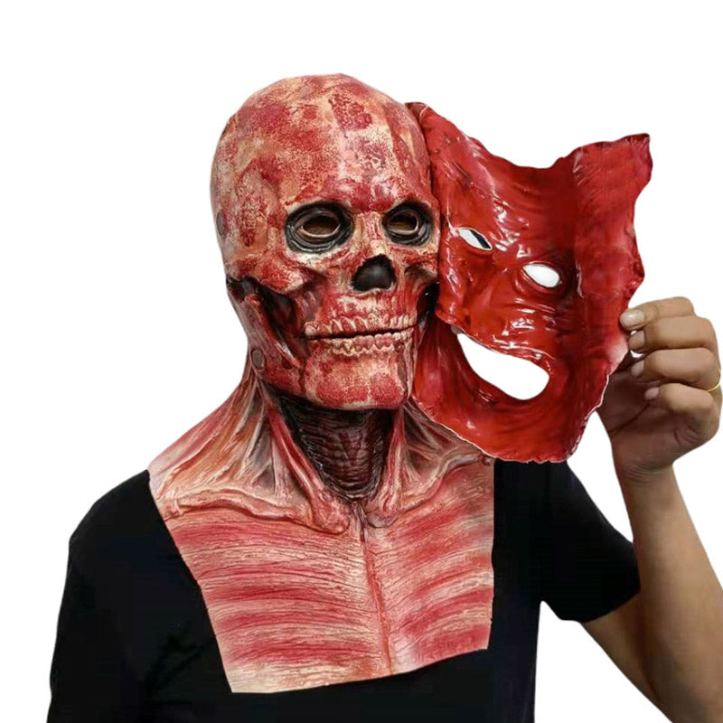 Dobbeltlags kraniemaske til halloween