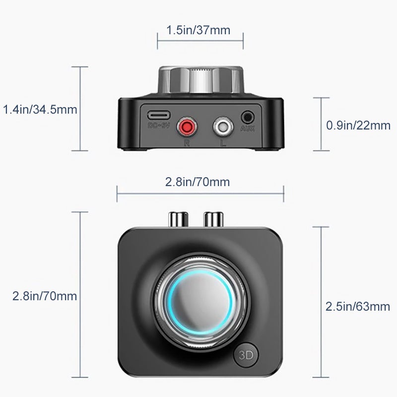 Bluetooth 5.0 Audio RCA-modtager