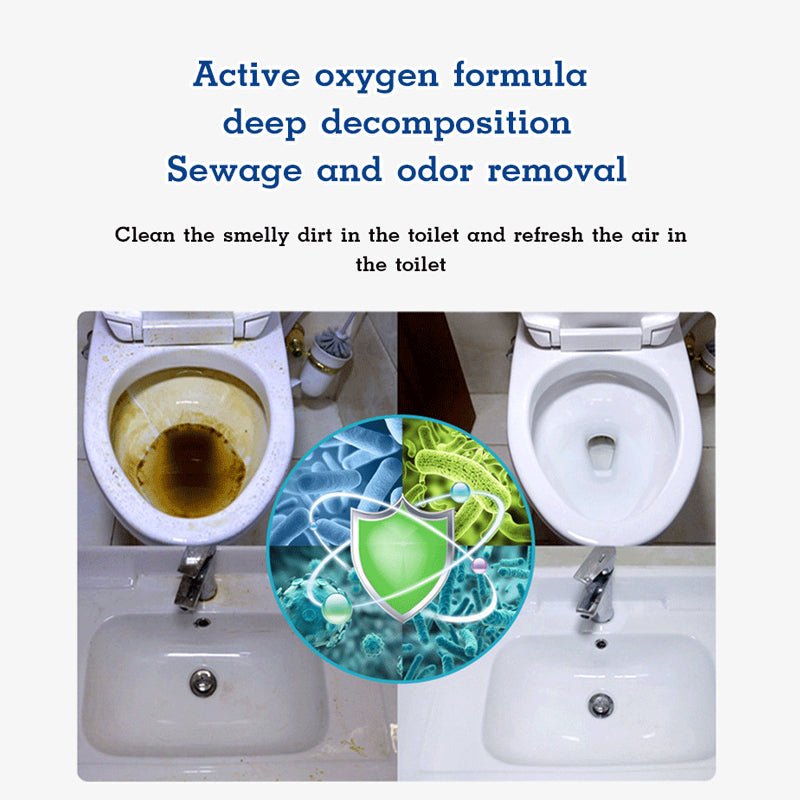 Rengøringsmiddel med aktiv oxygen til toilet