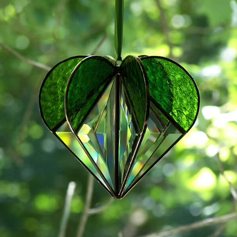 Farvet hjerteformet solfanger