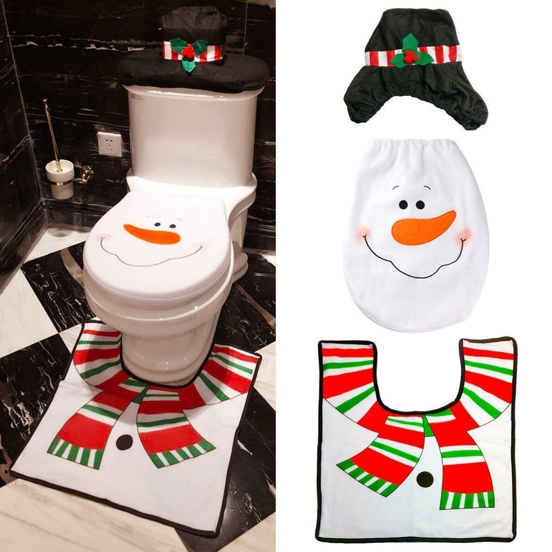 Julepynt toiletsædebetræk & tæppe