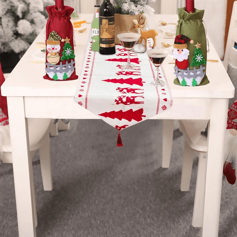 Håndlavet juledug dekoration