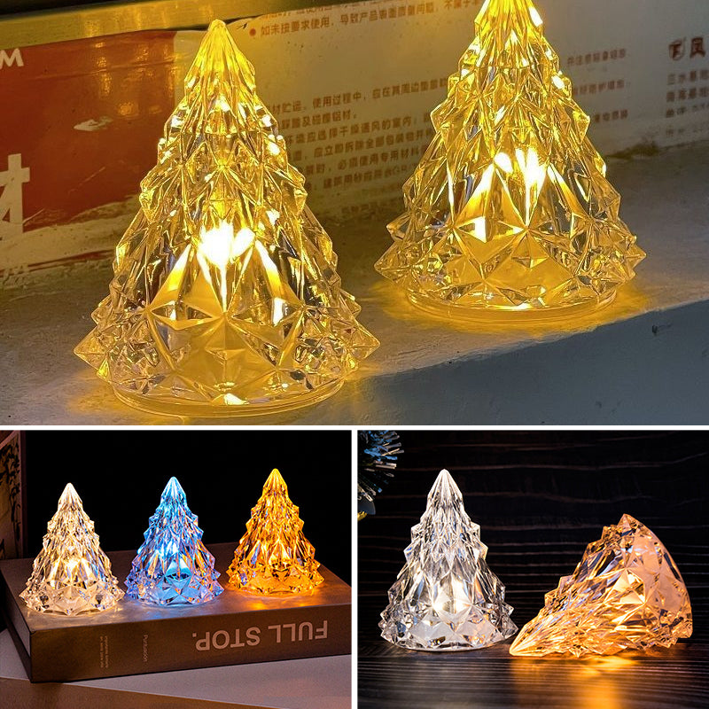 Mini LED Krystaljuletræs nattelampe