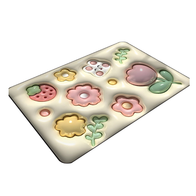 Blød mudderabsorberende 3D blomstret diatomé gulvmåtte